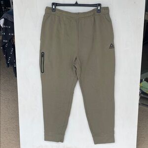 Reebok Men's Khaki/Olive Jogger Sweatpants 2XL